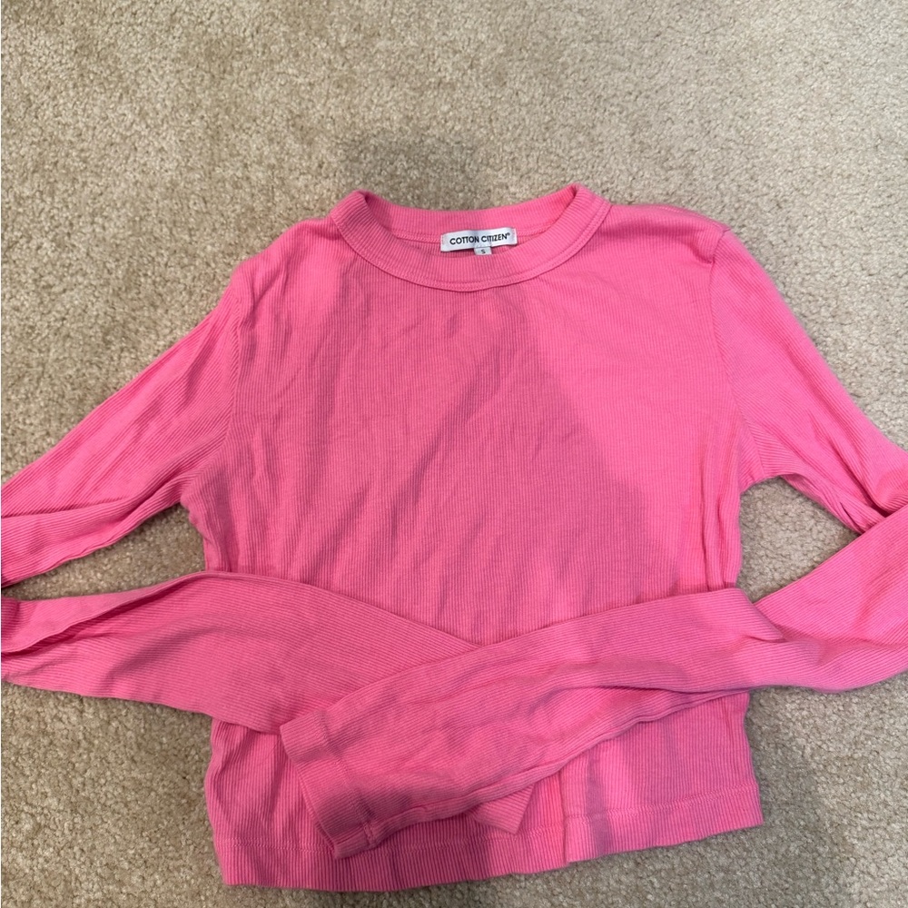 Cotton citizen long sleeve crop